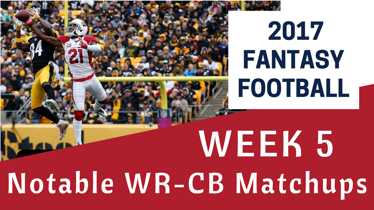 Fantasy Football: Week 5 WR/CB shadow matchups and biggest