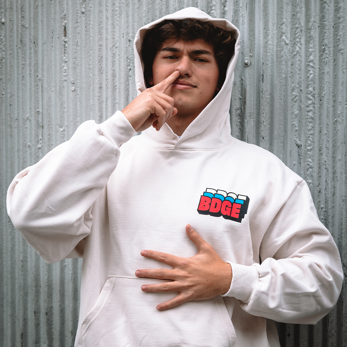 BDGE Stacked Logo Hoodie