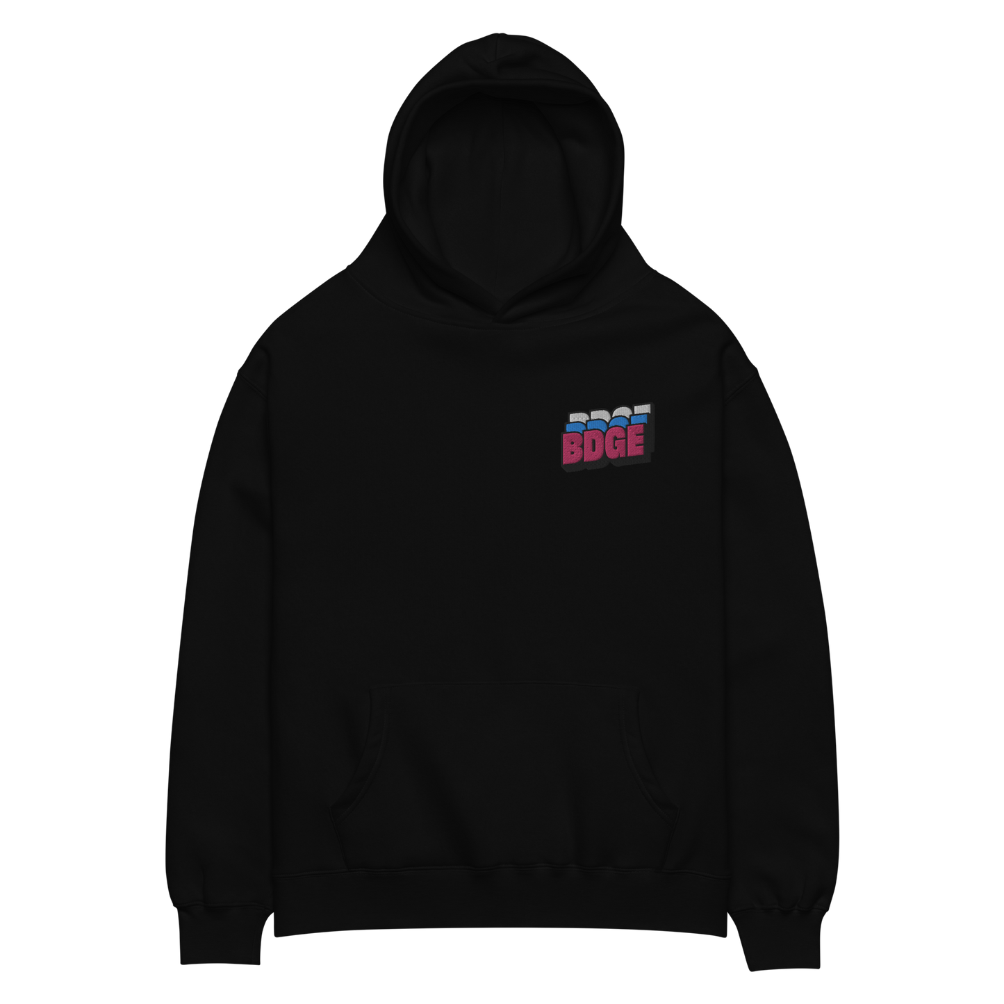 BDGE Stacked Logo Hoodie (Stitched)